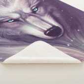 Spiritueller Wolf Sherpa Blanket Sherpadecke (3/4)