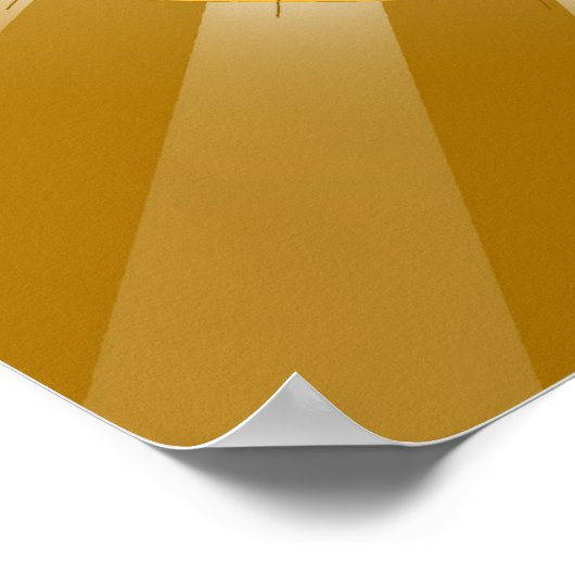 Spiritueller Yin Yang auf Lotus Hintergrund Poster (Ecke)