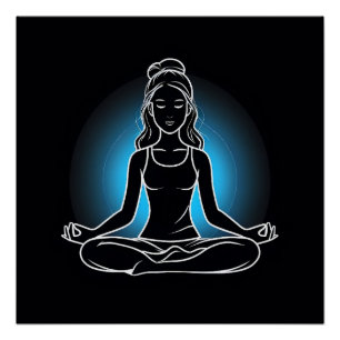 Spiritueller Yoga Chic: Ruhe in Bewegung Poster