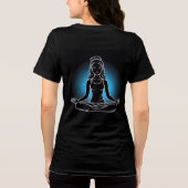 Spiritueller Yoga Chic: Ruhe in Bewegung Tri-Blend Shirt (Rückseite)