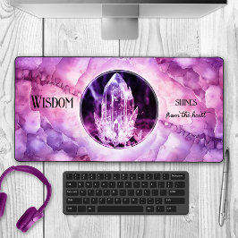 Spirituelles Amethyst Crystal Geode Foto Schreibtischunterlage