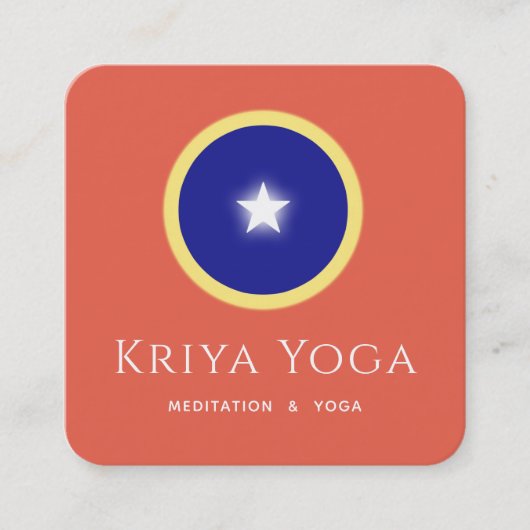 Spirituelles Auge Quadratische Visitenkarte (Vorderseite)