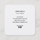 Spirituelles Auge Quadratische Visitenkarte (Rückseite)