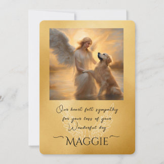Spirituelles Beileid Golden Retriever Dog Loss Karte