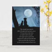 Spirituelles Beileid von Hunden und Katzen Karte (Gelbe Blume)