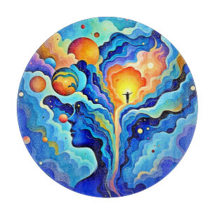 Spirituelles Bewusstsein Kunst Schneidebrett