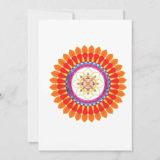 Spirituelles Boho  Einladung (Vorderseite)