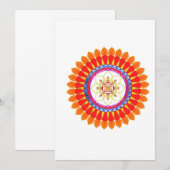 Spirituelles Boho  Einladung (Vorne/Hinten)