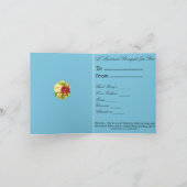 Spirituelles Bouquet Cross Karte (Innenseite)