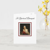 Spirituelles Bouquet St. Teresa von Avila Karte (Gelbe Blume)