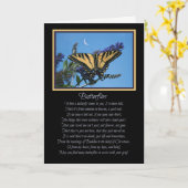 Spirituelles Butterfly Transition Beileid Karte (Gelbe Blume)