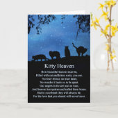 Spirituelles Cat-Beileid Karte (Gelbe Blume)