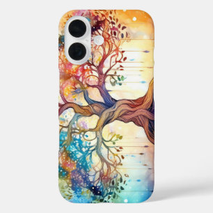 Spirituelles Design des Baumes des Lebens iPhone 16 Hülle