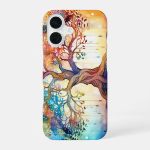 Spirituelles Design des Baumes des Lebens iPhone 16 Hülle