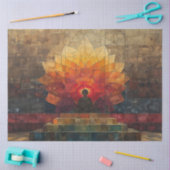 Spirituelles Erwachen Mandala Decoupage Seidenpapier (Basteln)