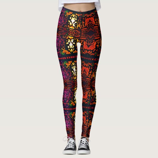 Spirituelles Festival Leggings (Vorderseite)