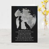 Spirituelles Hund-Beileid Karte (Gelbe Blume)