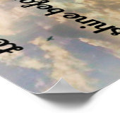 Spirituelles "Königreich Gottes" Zitat über Himmel Poster (Ecke)