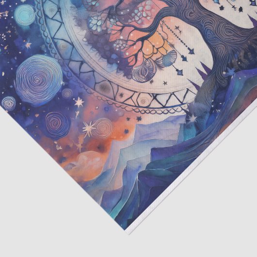 Spirituelles Leben, Universeller Baum des Lebens Seidenpapier (Ausschnitt)