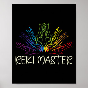 Spirituelles Lebensenergie-Heiler Reiki-Meister Poster