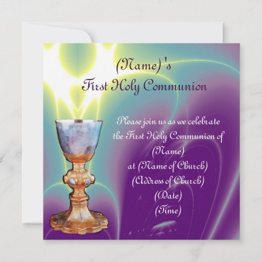 SPIRITUELLES LICHT 1. Heilige Kommune / Christenin Einladung (Rückseite)