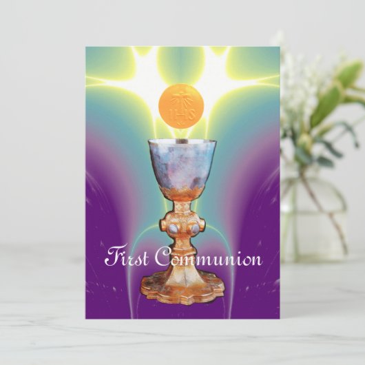 SPIRITUELLES LICHT 1. Heilige Kommune / Christenin Einladung (Stehend Vorderseite)