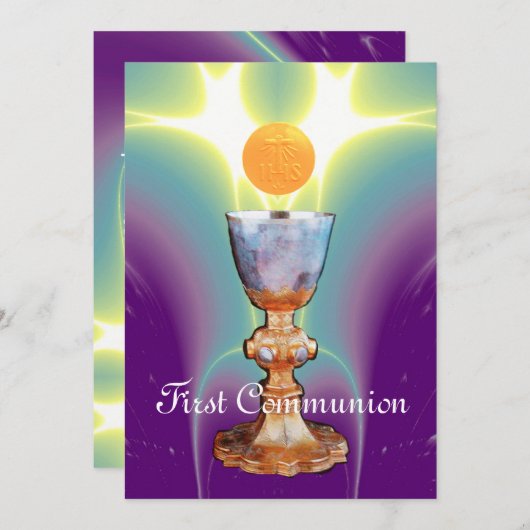 SPIRITUELLES LICHT 1. Heilige Kommune / Christenin Einladung (Vorne/Hinten)