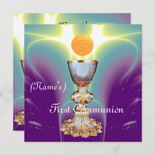 SPIRITUELLES LICHT 1. Heilige Kommune / Christenin Einladung (Vorne/Hinten)