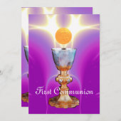 SPIRITUELLES LICHT 1. Heilige Kommunion / Christen Einladung (Vorne/Hinten)