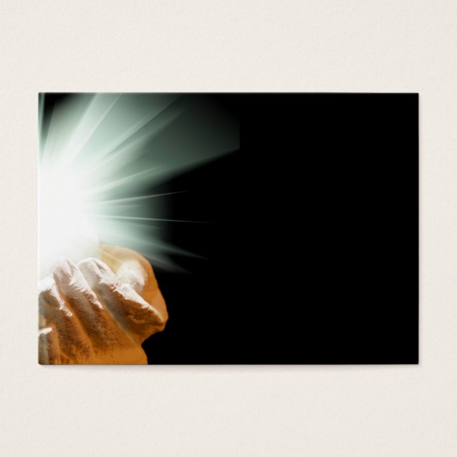 Spirituelles Licht in geschlossenen Händen (Vorderseite)