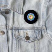 Spirituelles Mandala Regenbogenfarbenes chinesisch Button (Beispiel)