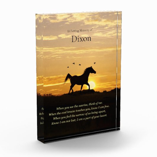 spirituelles Memorial mit Individuelle Name Fotoblock (Links)