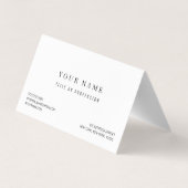 Spirituelles Minimales Berufliches Logo Yoga  Visitenkarten (Rückseite)