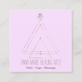 Spirituelles Neues Zeitalter Quadratische Visitenkarte