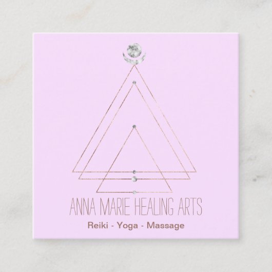 Spirituelles Neues Zeitalter Quadratische Visitenkarte (Vorderseite)