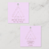 Spirituelles Neues Zeitalter Quadratische Visitenkarte (Vorne/Hinten)