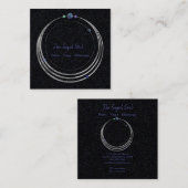 Spirituelles Neues Zeitalter und metaphysische Geo Quadratische Visitenkarte (Vorne/Hinten)