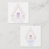 Spirituelles Neues Zeitalter und metaphysische| Li Quadratische Visitenkarte (Vorne/Hinten)