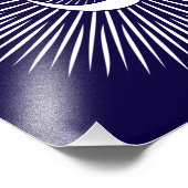 Spirituelles Om Design Fotodruck (Ecke)