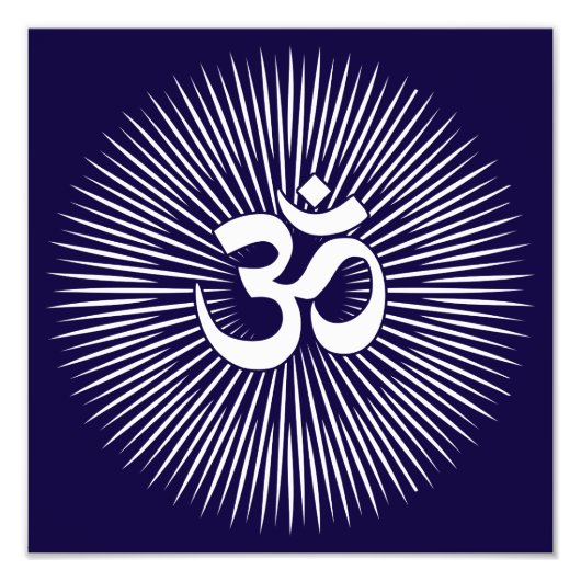 Spirituelles Om Design Fotodruck (Vorne)