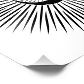 Spirituelles Om Design Fotodruck (Ecke)