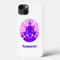 Spirituelles Rosa Sitzen Yoga Pose Namaste