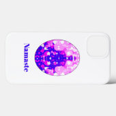 Spirituelles Rosa Sitzen Yoga Pose Namaste Case-Mate iPhone Hülle (Rückseite (Horizontal))