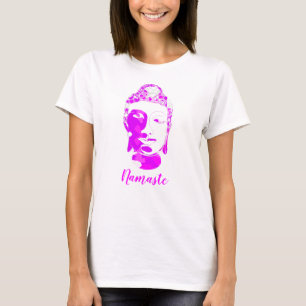 Spirituelles Rosa und Weiße Symmetrie Handgezeichn T-Shirt