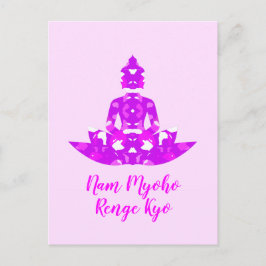 Spirituelles Rosa und Weiße Symmetrie Lotus Yoga Postkarte