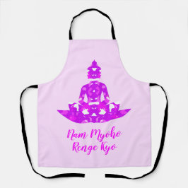 Spirituelles Rosa und Weiße Symmetrie Lotus Yoga Schürze