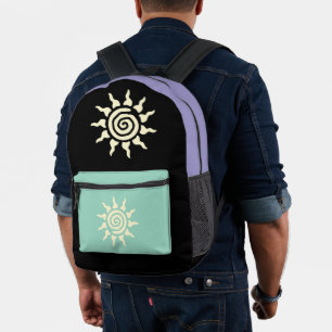 Spirituelles Sonnensymbol - Energiespirale 9 Class Bedruckter Rucksack