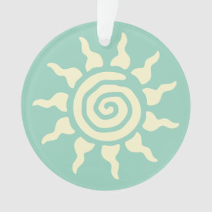 Spirituelles Sonnensymbol - Energiespirale 9 Ornament