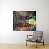 Spirituelles Stammdesign Wandteppich (Beispiel (Horizontal))