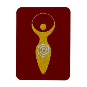Spirituelles Symbol - Göttin der Erde Gaya 1 Flame Magnet